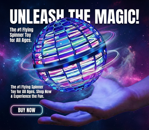 AeroSpin™ LED Flying Boomerang Spinner | USB Rechargeable Magic Hover Ball