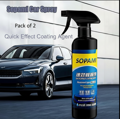 Nano Hydrophobic Car Coating Spray 100ml (Pack of 2)